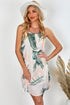 Blooming Print Sleeveless Dress